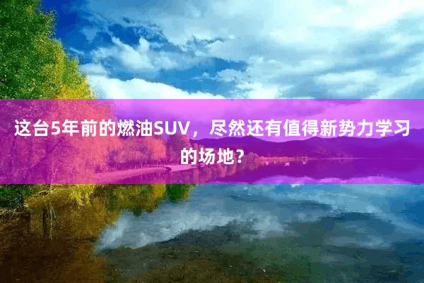 这台5年前的燃油SUV，尽然还有值得新势力学习的场地？